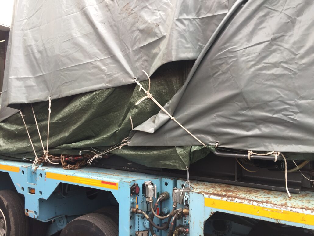 Verladen – Transport – Entladen – Einbringen – Bild 2 von 3